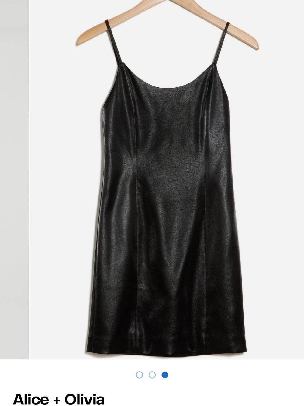 Alice + Olivia Black Leather Dress - Picture 2 of 6